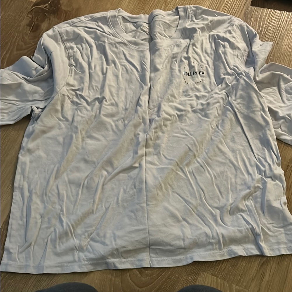 Hollister White Long Sleeve Tee
